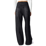 Jeans Woman Fashion Loose High Waist Straight Leg Wide Leg Korean Retro Denim Pants Long Trousers Commuting Daily Comfortable