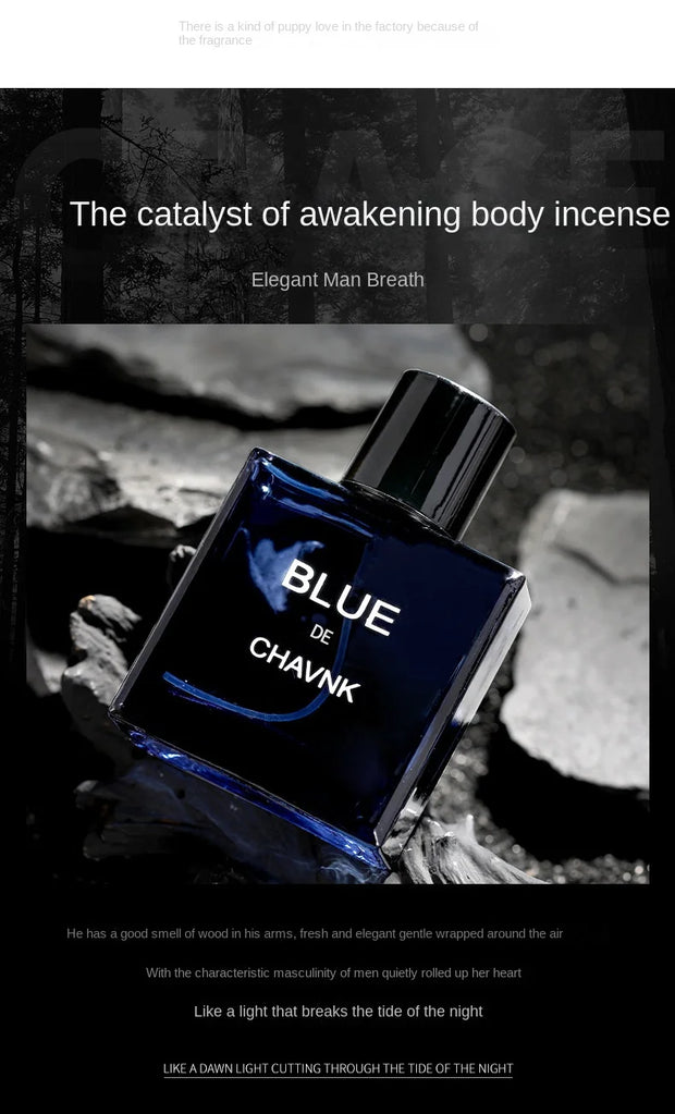 Luxury Men Perfume Classic Blue Cologne Spray Fresh Fragrance Long Lasting Aroma Eau De Parfum Pheromone Parfums Homme