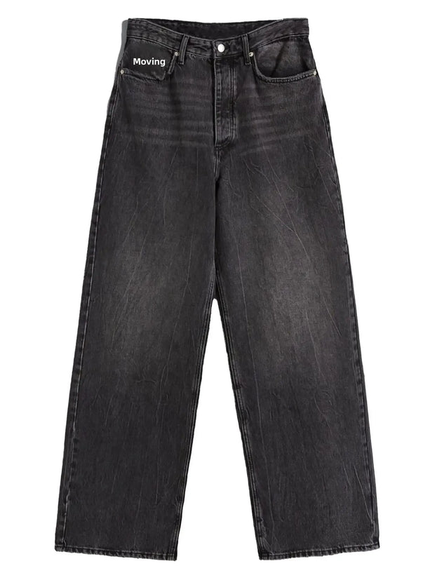 Loose Wide Leg Women's Jeans High Waist Denim Pants Comfortable Fit Casual High Waist Trousers from Mainland China