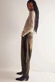 Women Loose Mid Waist Jeans Denim Full Length Pants Sexy Fashion Solid Color Trousers Denim Pockets Bleached