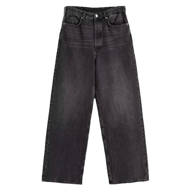 Loose Wide Leg Women's Jeans High Waist Denim Pants Comfortable Fit Casual High Waist Trousers from Mainland China