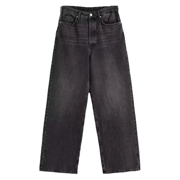 Loose Wide Leg Women's Jeans High Waist Denim Pants Comfortable Fit Casual High Waist Trousers from Mainland China
