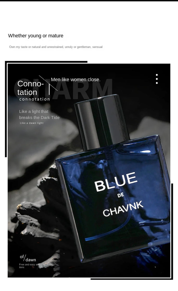 Luxury Men Perfume Classic Blue Cologne Spray Fresh Fragrance Long Lasting Aroma Eau De Parfum Pheromone Parfums Homme