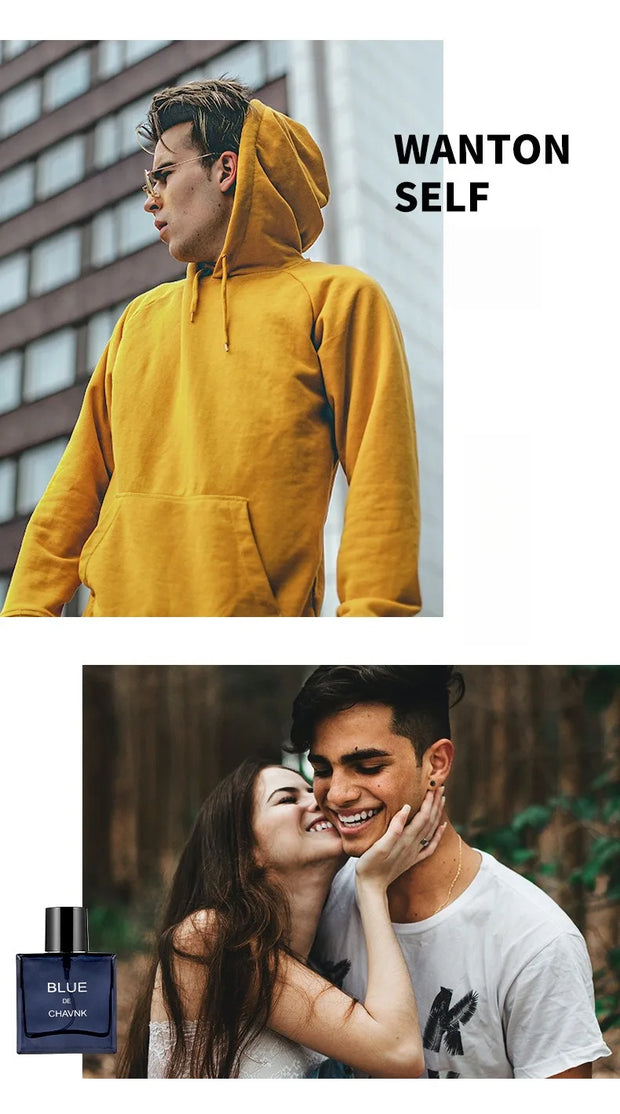 Luxury Men Perfume Classic Blue Cologne Spray Fresh Fragrance Long Lasting Aroma Eau De Parfum Pheromone Parfums Homme