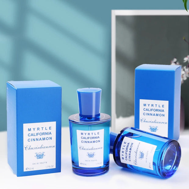 Luxury Blue Mediterranean Unisex Perfume Fresh Fruity Ultimate Charm Fragrance Natural Wood Couple Premium Eau De Toilette 50ml