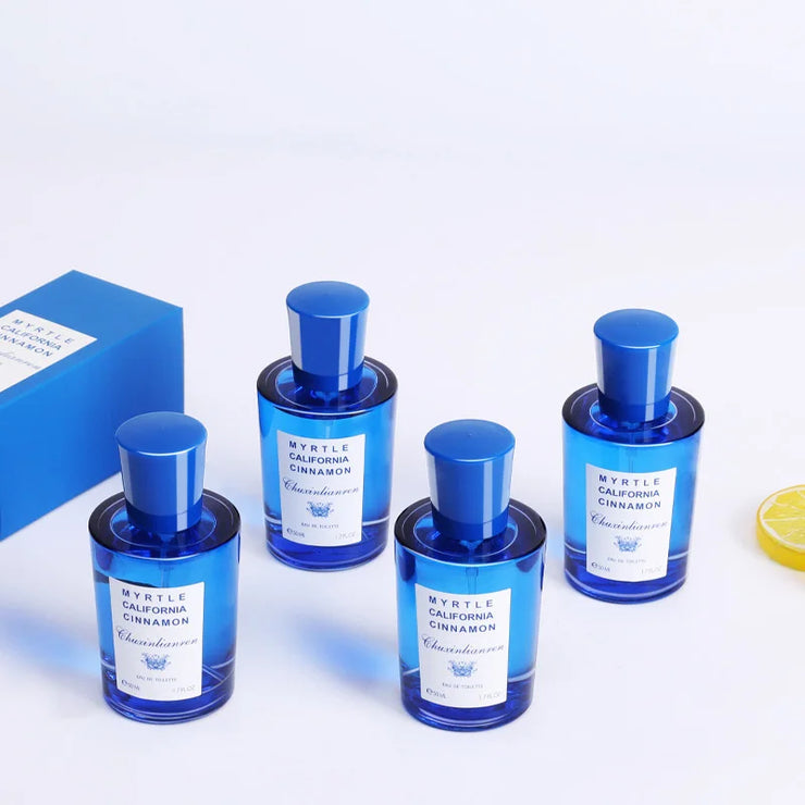 Luxury Blue Mediterranean Unisex Perfume Fresh Fruity Ultimate Charm Fragrance Natural Wood Couple Premium Eau De Toilette 50ml